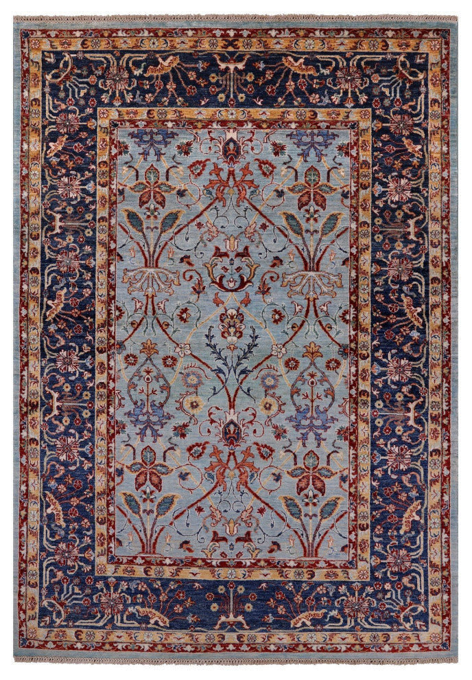 Handmade Persian Tabriz Wool Rug 5' 8" X 8' 1" Q7721