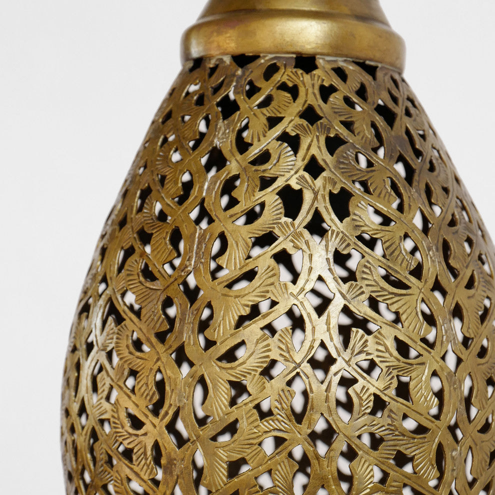 Brass Tear Drop Lantern