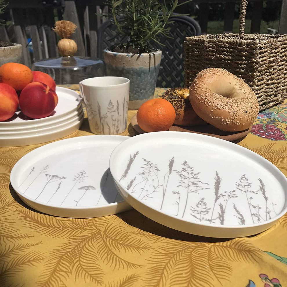 6 Piece Meadow Flower Plate Set