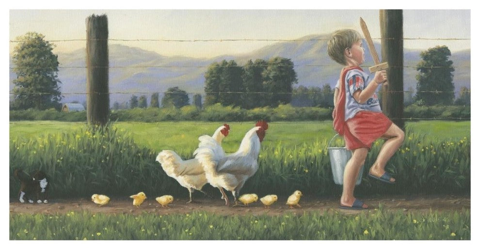 "Fearless Leader" Digital Paper Print by James Wiens, 74"x38"