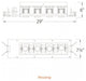 LED Precision Four-Light Non-IC Housing, 3000K 90CRI Flood, Universal, 0-10V