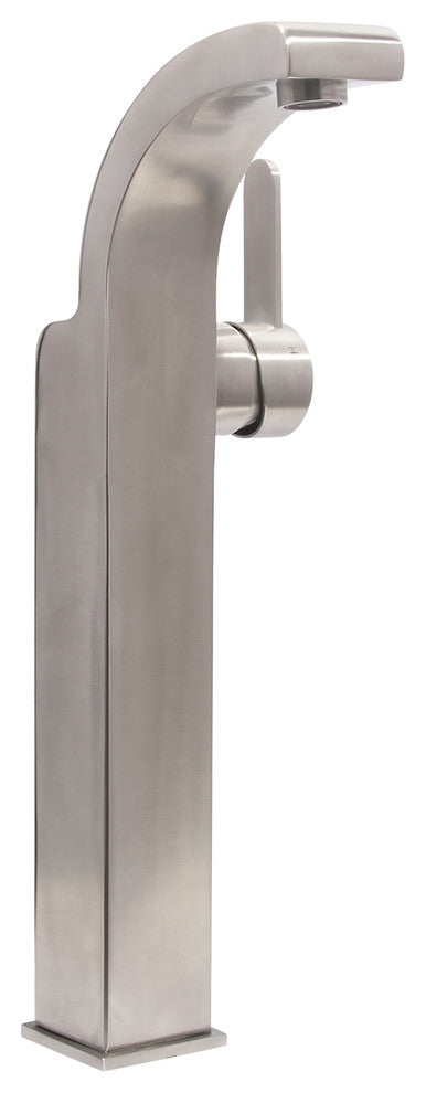Boann Priscilla Bathroom/Vessel Faucet, 15", Brushed Stainless Steel