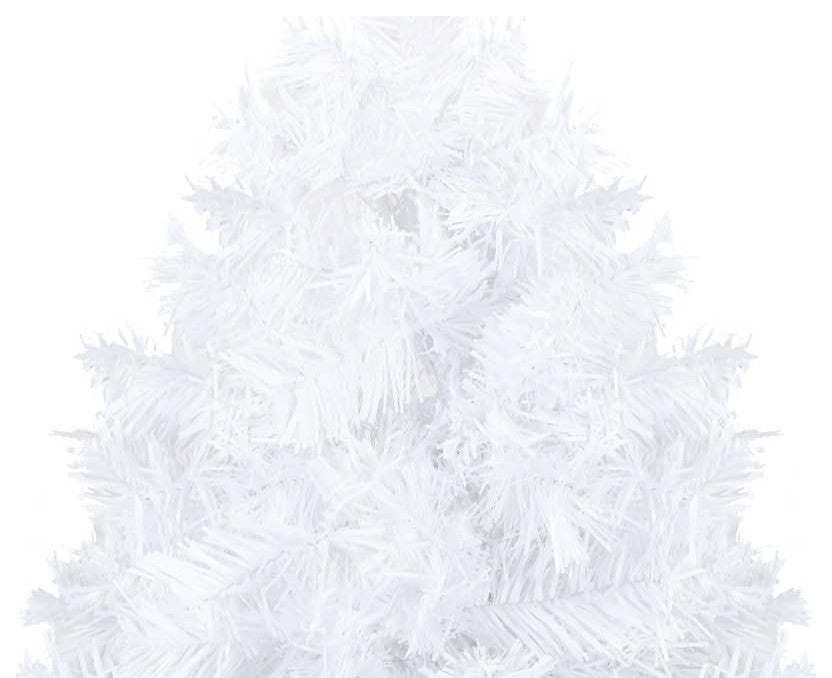 vidaXL Christmas Tree Artificial Tree with Stand and Thick Branches White PVC
