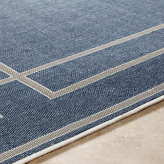 Alfresco Transitional Charcoal, Taupe Area Rug, 2'3"x11'9" Runner