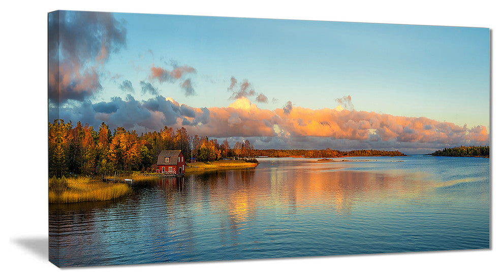 "Autumn Sunset Panorama" Canvas Print