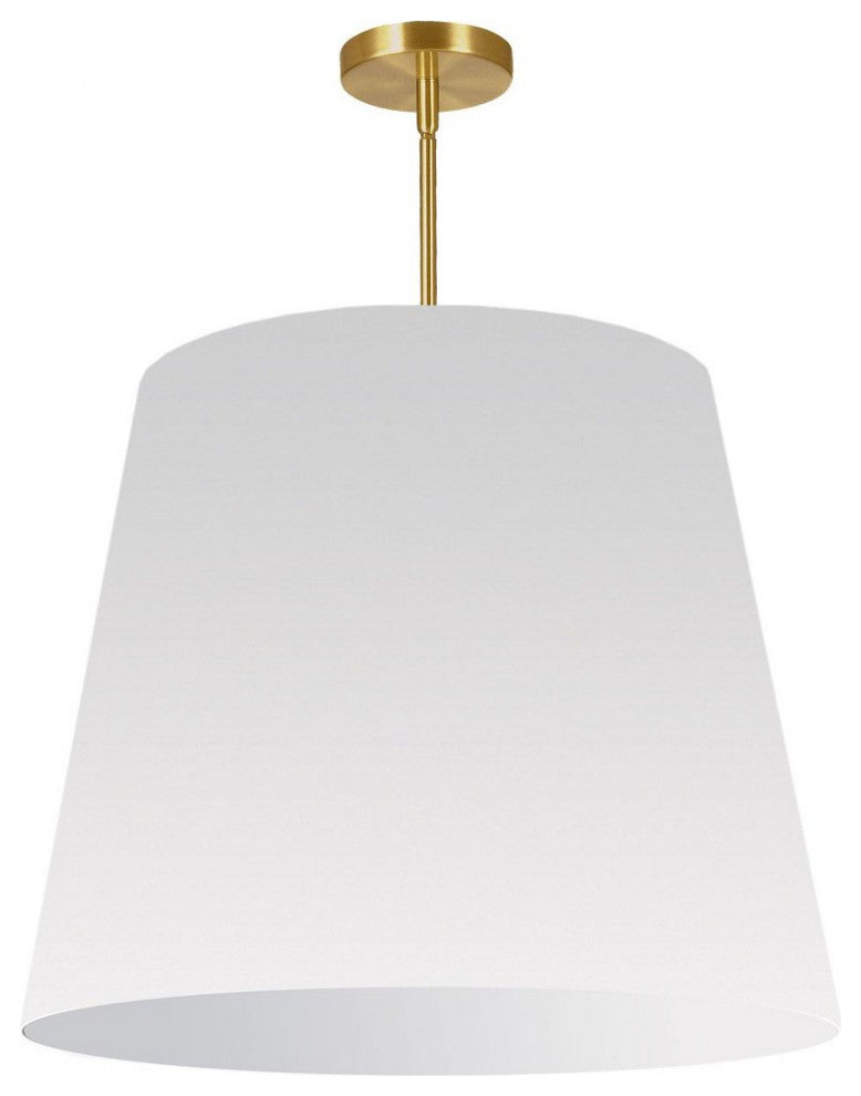 DAINOLITE ODR-L-692 1 Light Oversized Drum Pendant Large White/Gold Shade