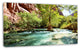 Green Spring Creek in Mountains, Landscape Wall Art on Canvas, 32"x16"