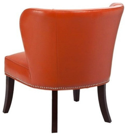 Madison Park Hilton Armless Accent Chair, Orange
