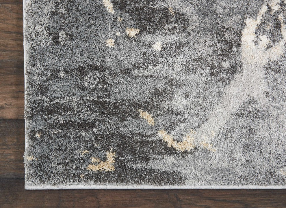 Nourison Fusion Gray Area Rug, 7'10"x10'6"