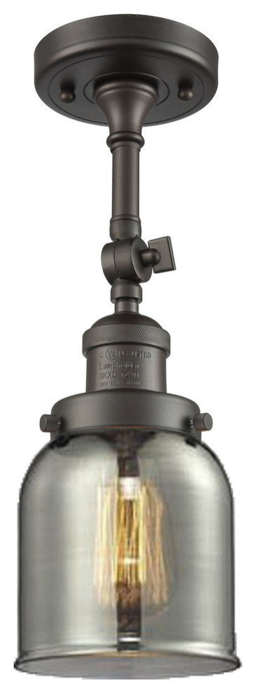 Innovations Lighting 201F-Ob-G53-Led 1 Light Dimmable Led Semi-Flush Mount