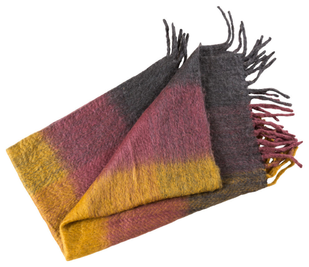 Afrino Wool Colored Throw - Multi
