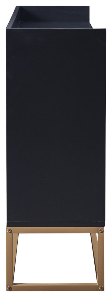 TATEUS 47" Modern Sideboard Buffet Cabinet For Dining Room Kitchen, Black