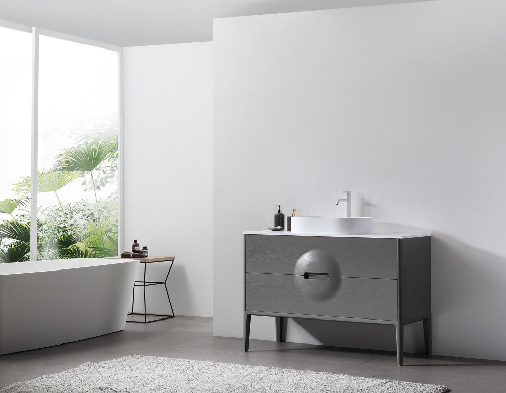 Colmar Freestanding Vanity, Olive Green, 48"