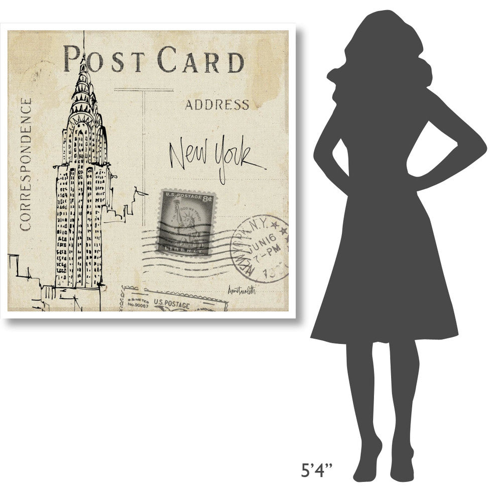 "Postcard Sketches I" Digital Paper Print by Anne Tavoletti, 42"x42"