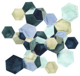 "Crystallize I" Fine Art Giant Canvas Print, 54"x54"
