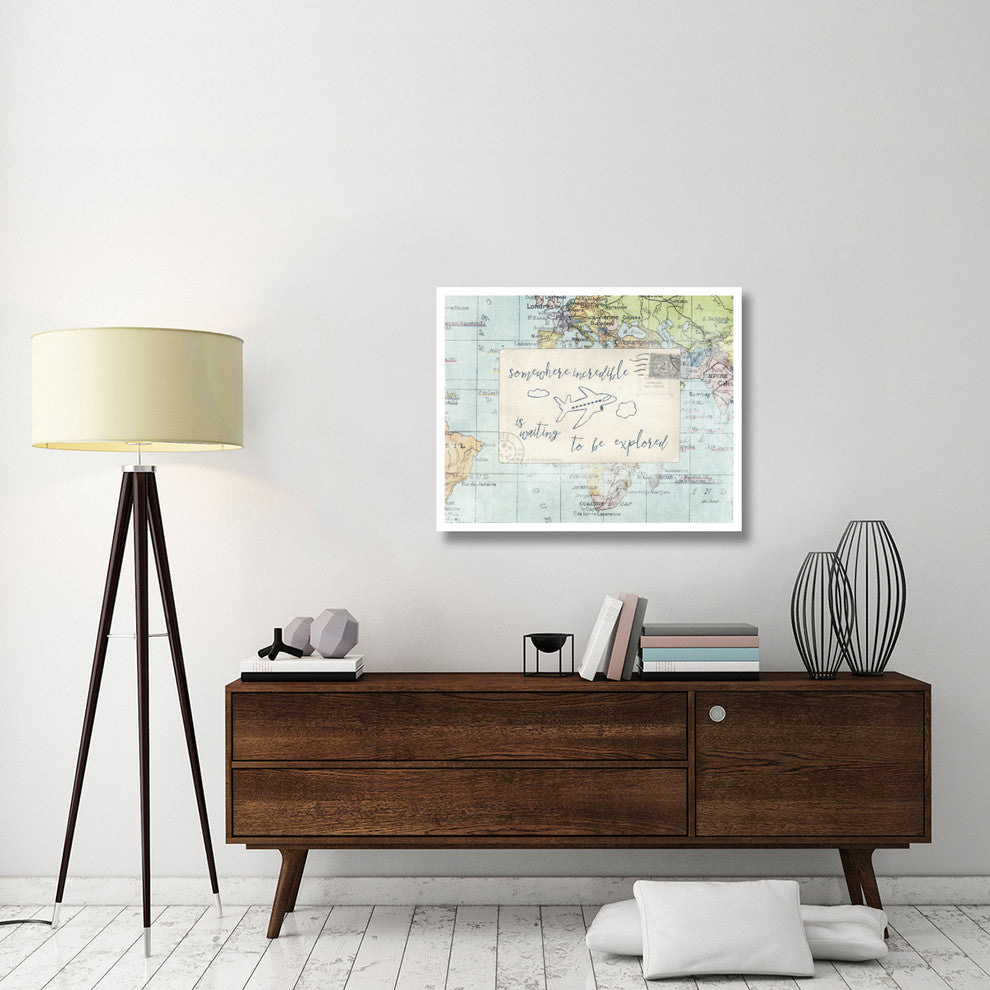 "Travel Posts IV" Digital Paper Print by Katie Pertiet, 37"x30"