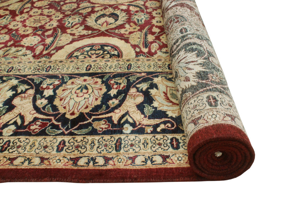 Vegetable-dyed Pak-Persian Ebeki Eggplant/Black Rug, 8'2x9'7