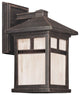 Signature 1 Light Outdoor Wall Light, Painted Rust