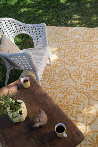 Venice Beach VB-06 Ivory-Buttercup Area Rug, 3'6"x5'6"