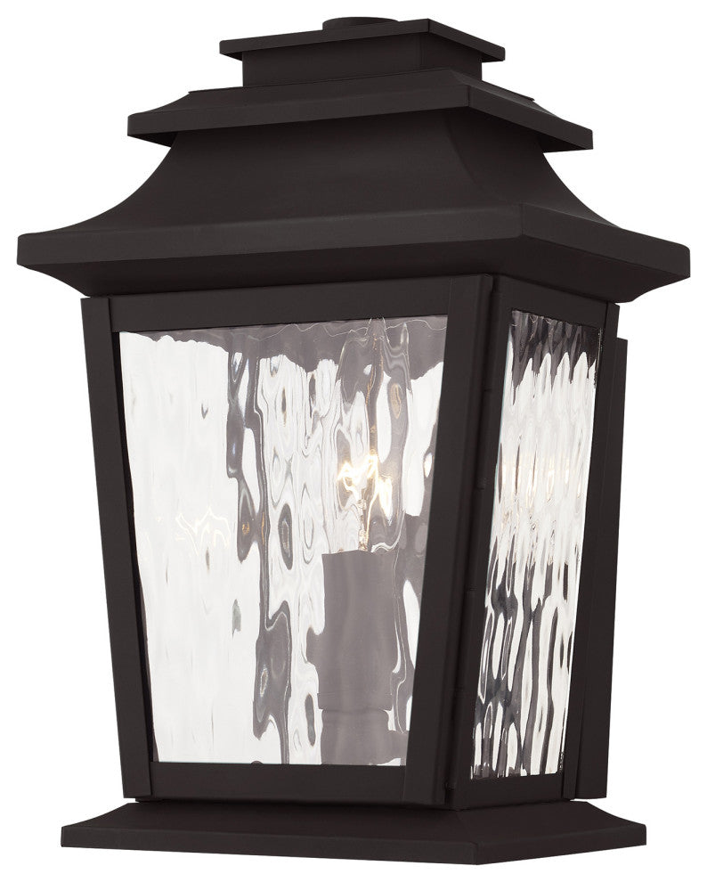 Livex 20255-07 1-Light Bronze Outdoor Wall Lantern, Bronze