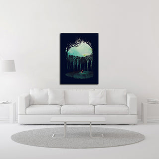 "Deep In The Forest" by Robert Farkas, Print on Canvas, 14"x19"