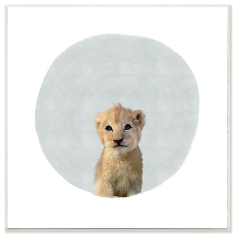 Baby Lion Animal Kids Painting, 12"x12"