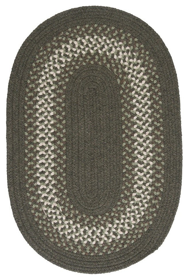 Colonial Mills North Ridge NG69 Olive Traditional Area Rug, Oval 4'x6'