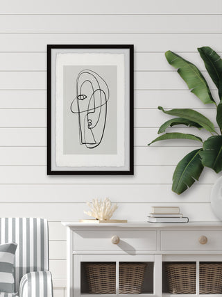 "Lost Face" Framed Painting Print, 8x12