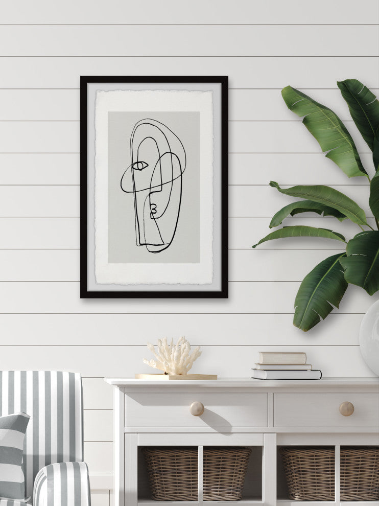 "Lost Face" Framed Painting Print, 8x12