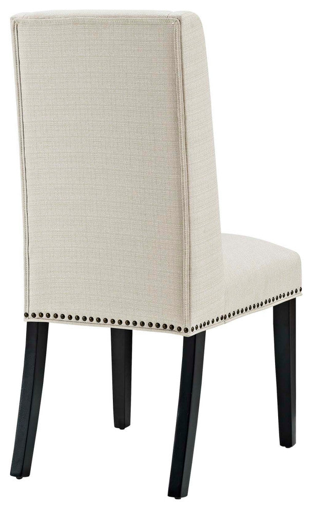 Beige Baron Dining Chair Fabric Set of 2