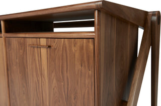 60" Credenza Four Door, Walnut