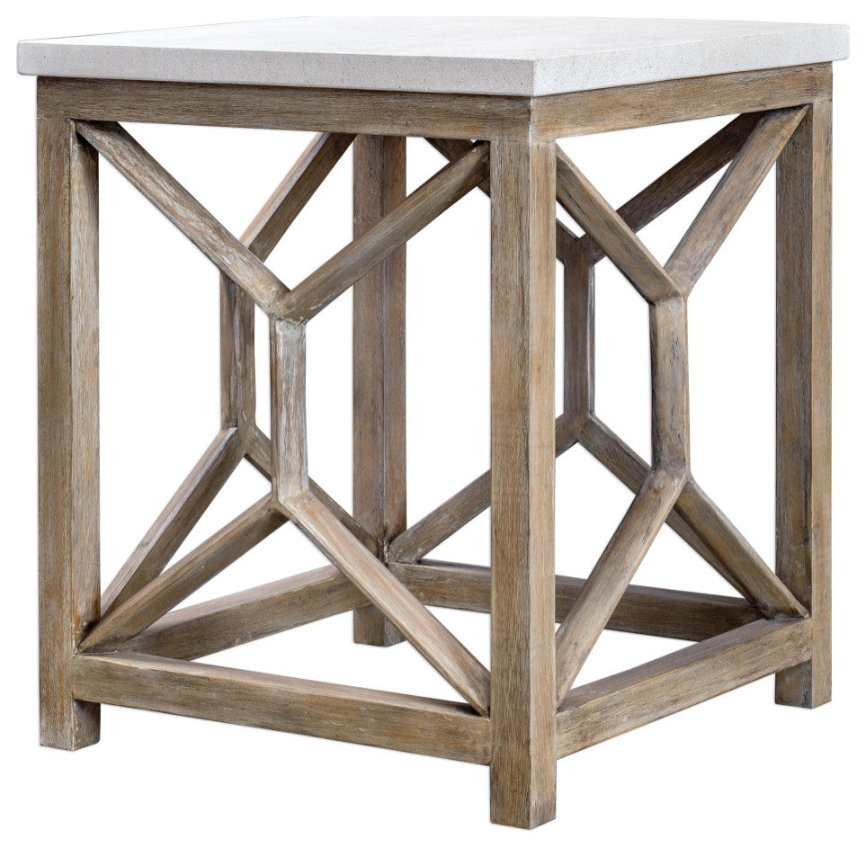 Uttermost Catali Stone End Table