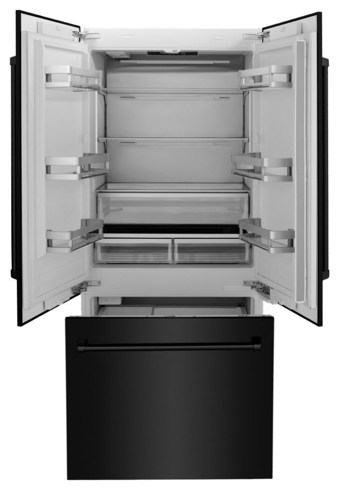 ZLINE Refrigerator With Internal Water, Black Stainless Steel, RBIV-BS-36