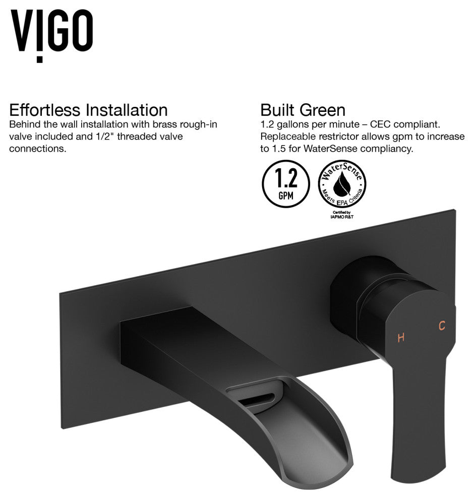 Petunia 23"L x 16"W MatteStone Vessel Sink and Cornelius Wall Mount Faucet Set