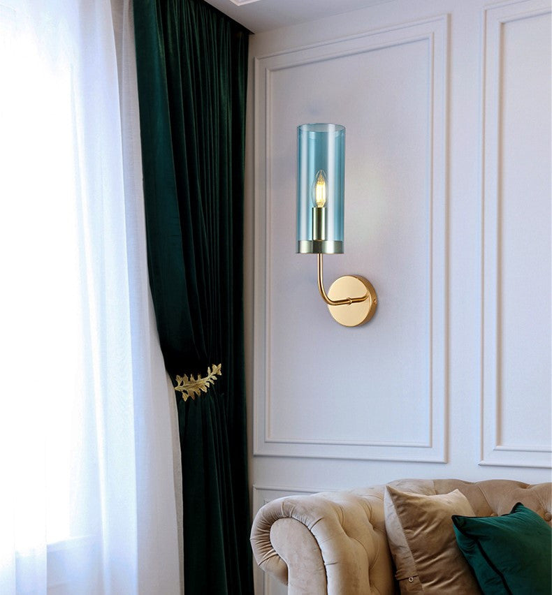 Creative Wall Lamp in European Style for Living Room, Bedroom, Blue