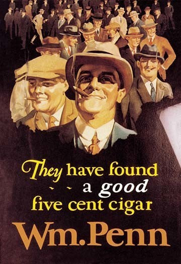 William Penn Cigars- Canvas Poster 20" x 30"