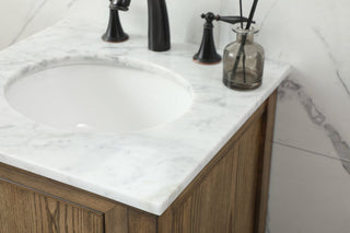 Matilda 19" Transitional Driftwood-Light Bathroom Vanity