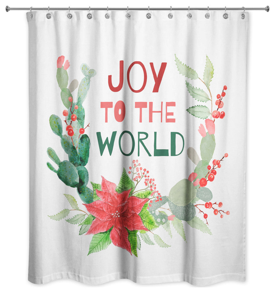 Joy to the World 71x74 Shower Curtain