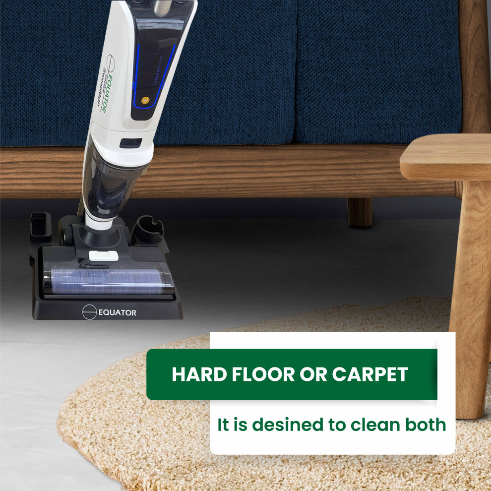 Equator Cordless Self-Cleaning Wet/Dry Vacuum Sweep Mop in Black