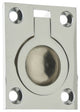 Genuine Solid Brass Flush Ring Pull, Polished Chrome
