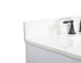 Home Living 22" Modern White-Light Bathroom Vanity