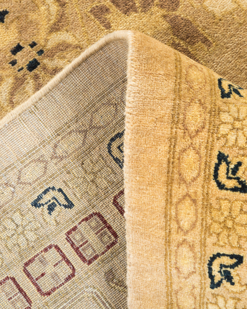 Mogul, One-of-a-Kind Hand-Knotted Area Rug Yellow, 5'10"x9'1"