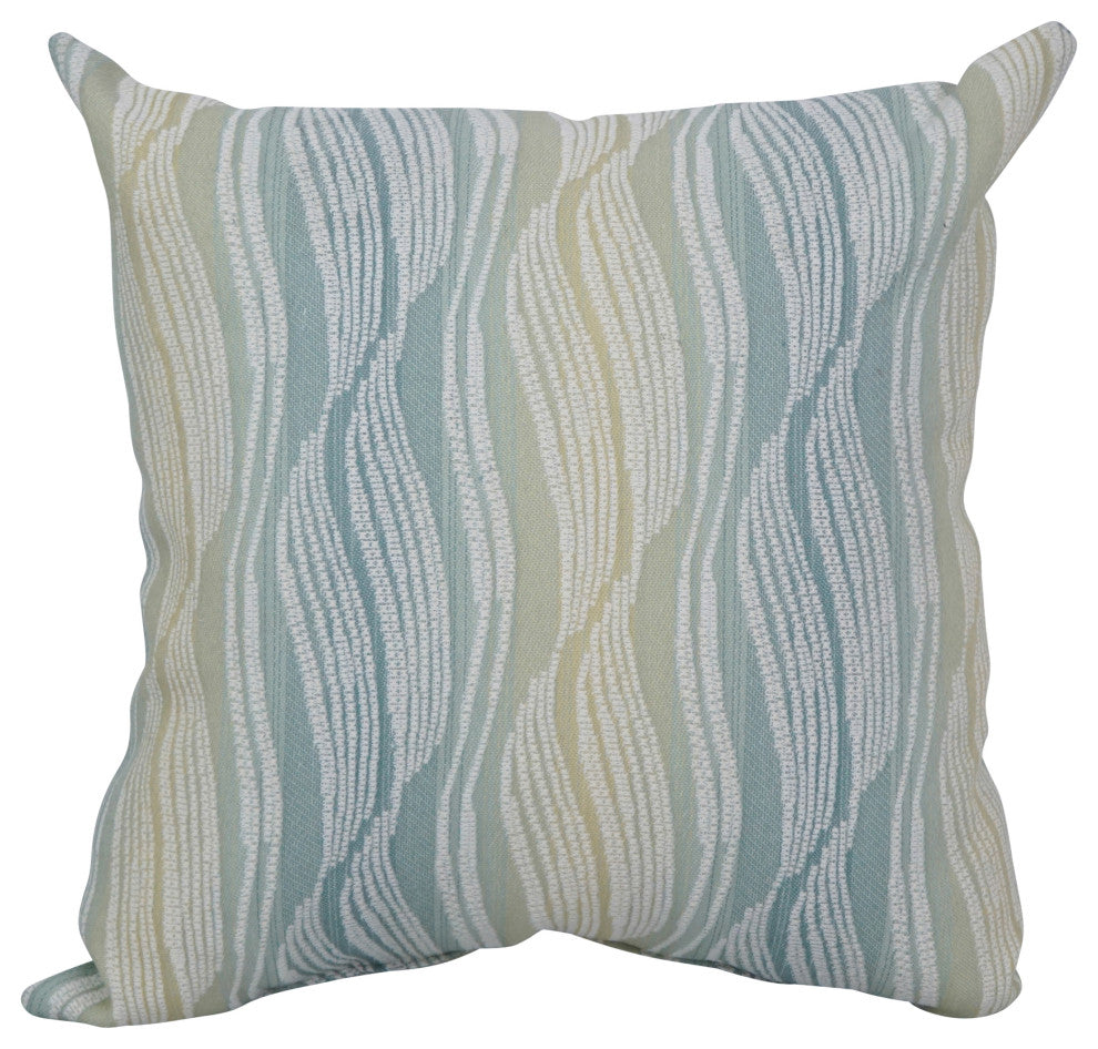 17" Jacquard Throw Pillows With Inserts, Set of 4, Clove Seagla