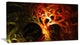 Magical Orange Psychedelic Tree, Abstract Canvas Art Print, 32x16