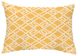 Know the Ropes 14"x20" Decorative Nautical Outdoor Pillow, Yellow