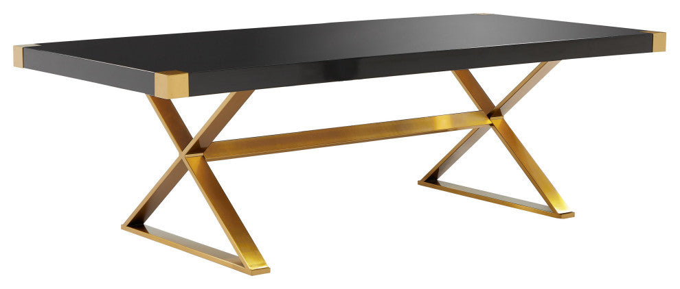Adeline Black Lacquer Dining Table