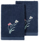 Linum Home Textiles 100% Turkish Cotton STELLA 2PC Emb Fingertip Towel Set
