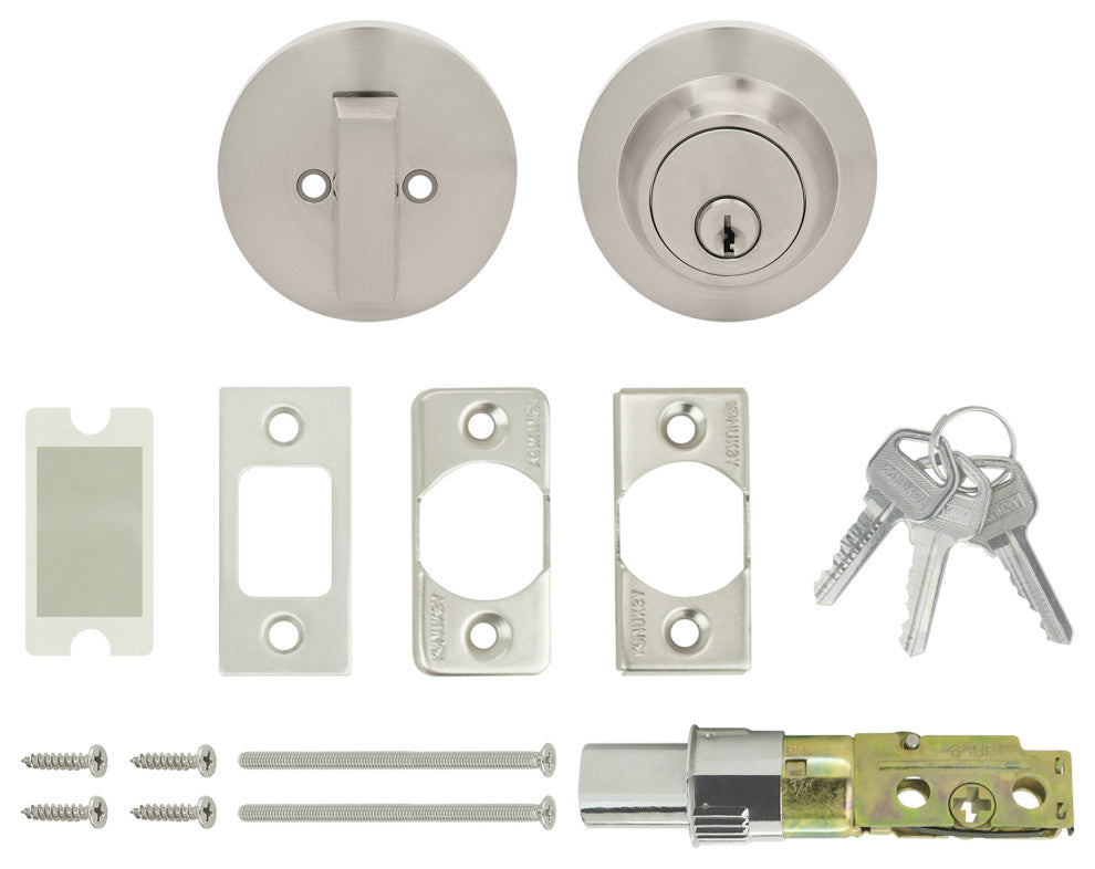 Nuk3y Thor Deadbolt, Satin Nickel, Single Cylinder