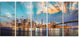 "Dramatic Sky Over Manhattan City" Canvas Print60"x28", 5-Panels