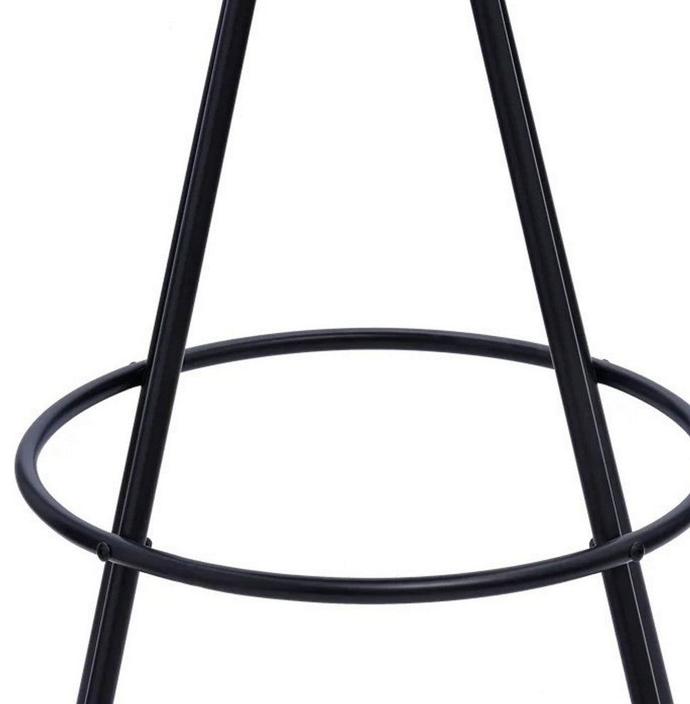 Benzara BM288186 Modern Bar Table, Hairpin Legs, Spacer, Composite Wood Surface